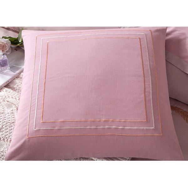 Cotton Blending Embroidered Twin Bed Duvet Covers And Shams Size Customized