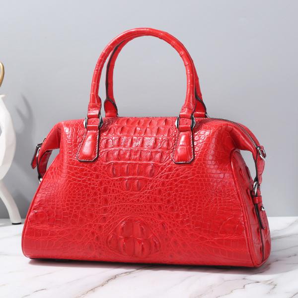 Genuine Crocodile Skin Lady Purse Authentic Real Alligator Leather Female Handbag Long Strap Women's Large Shoulder Bag