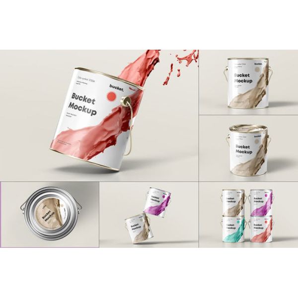 Gelebor Custom Printing Self Adhesive Paint Bucket Sticker Packaging Labels