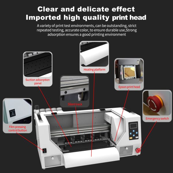 KECAI Hot Sale Factory Supply Printing Machine 2 Head XP600 I1600 A3 Direct to Film 30cm DTF Printer