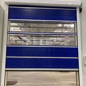 Easy-Clean PVC Curtain Industrial High Speed Door For Food Processing Facility Operations