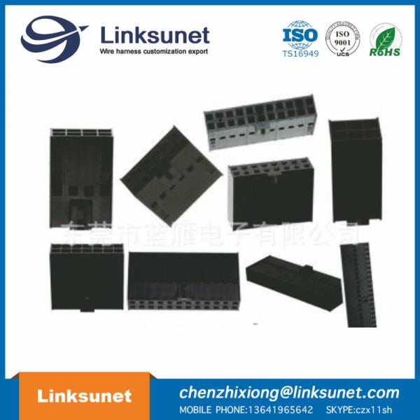 MOLEX Black Male Female Wire Connectors 2.54mm Pitch C - Grid III Crimp Connector Housing Dual Row 6 Circuits