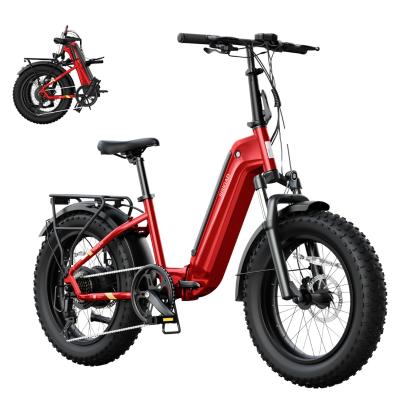 Sisigad 20 4.0 Fat Tire Smart Foldable Electric Folding Bike Steel Frame 7-Speed 48V15AH Lithium Battery Adult E Bike Bicycle