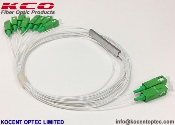 Mini Tube PLC Fiber Optic Splitter 2*8 SC/APC LC/APC 1.0m 1.5m 2.0m Length Low Failure Rate