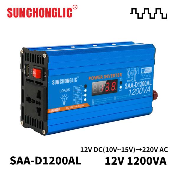1200w Modified Sine Wave Inverter Car Power Inverter Dc Qvv To Ac 220v