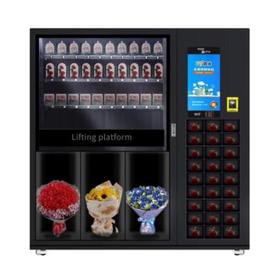 Máquina de venda automática refrigerando do cacifo da flor com sistema do refrigerador