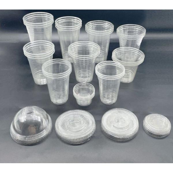 Customizable Pet/PLA Disposable Eco Friendly Plastic Cup with Lid 5oz/6oz/9oz Sizes