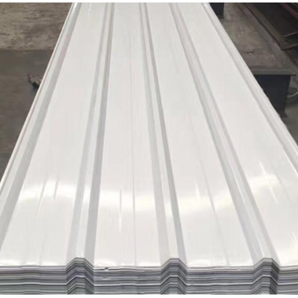 White Color Coated Corrugated Steel Sheets Z120 S320GD 0.7mm