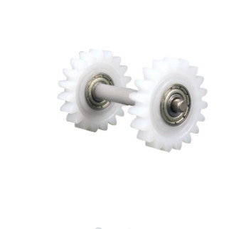 Durable Ring Frame Spare Parts 19 Teeth Two Gear With Steel Pin And Bearing Shaft For Suessen Compact