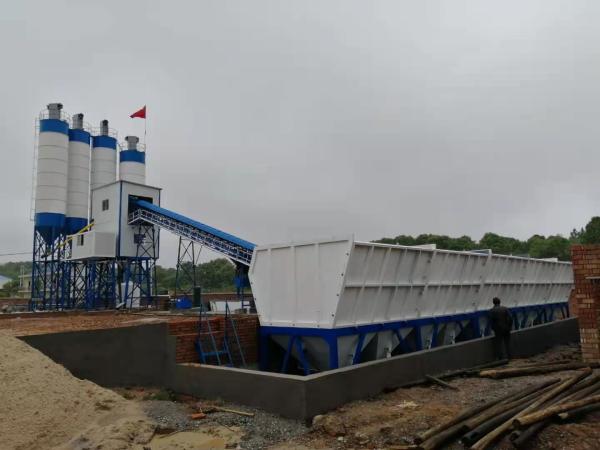 120cbm/H 163kw Liaoyuan Hzs120 Concrete Batching Plant

