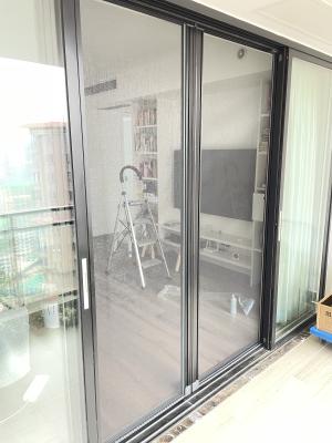 Única porta de tela deslizante de alumínio deslizante 200*280cm da porta do pátio