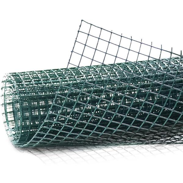 Electro Galvanized Customised Coloured Iron Wire Welded Mesh Roll For Farm Garden Fence