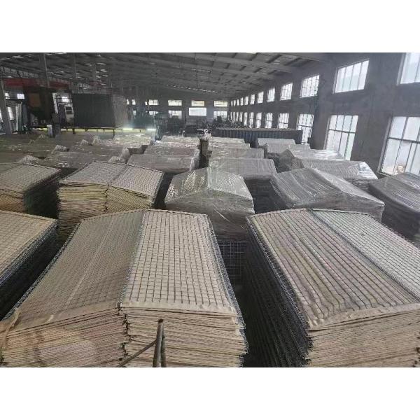 Resistance Square Gabion Mesh Made of Sand-Filled Stone for Explosion-Proof Enclosure