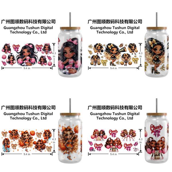 UVDTF packaging sticker UV transfer sticker 16oz cup sleeve 20oz sticker DTF transfer sticker