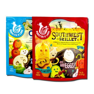 Customized Logo Metallic Resealable Stand Up Pouch With Small Frosted Window