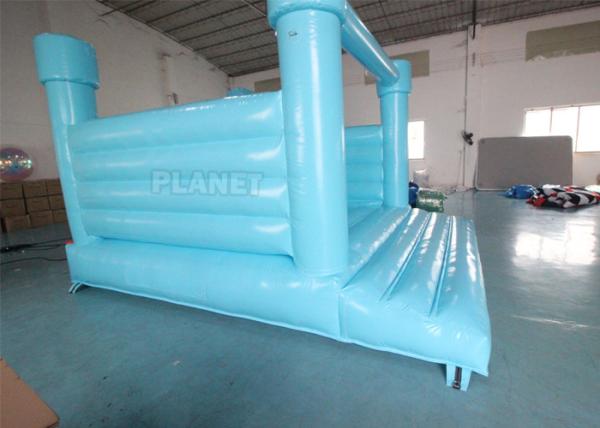 Do castelo comercial azul da corrediça do castelo do PVC as crianças infláveis de salto Bouncy infláveis materiais saltam a casa