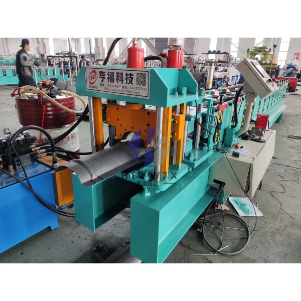 PLC Intelligent Ridge Cap Roll Forming Machine 350H Steel Frame 310mm Feeding Width
