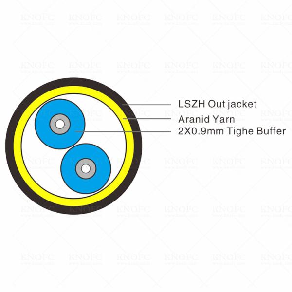 G652D 2 Core Armoured Cable GJYWFJH FTTA Optic Fiber Cable