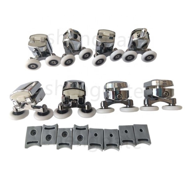 Sliding Glass Door Parts Shower Door Rollers Double Wheels Shower Cabin Wheel Pulley