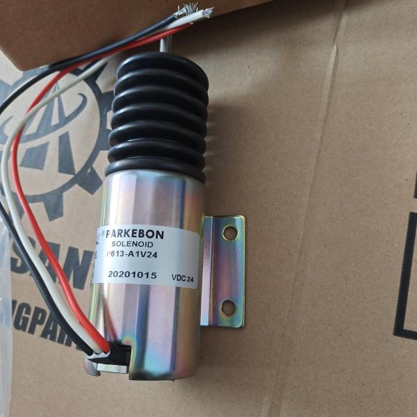 24V Stop Solenoid 119-7017 1237532 0814155 For  PM-465 PS-150C CB-434C