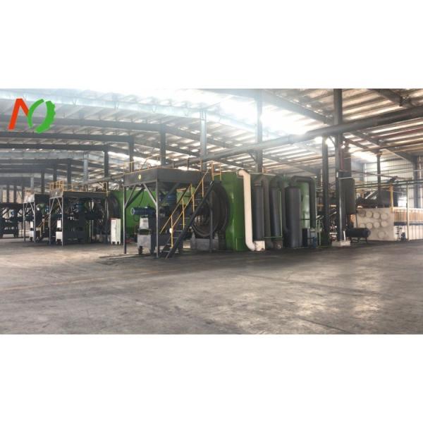 Raw Material Waste Tyre and Plastic Converted to Fuel with Continuous Pyrolysis Plant