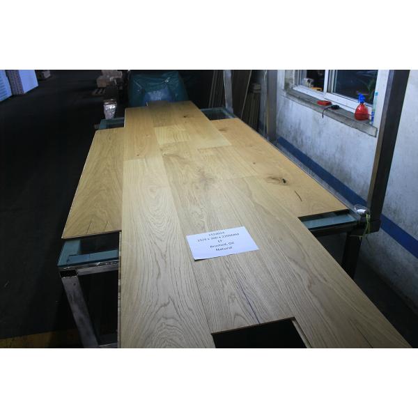 300mm Natural Oiled Oak Engineered Wood Flooring EF Grade Poplar