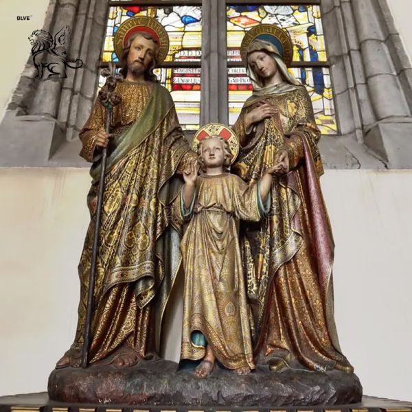 Bronze Holy Family Statue Sculpture Life Size Religious Figure Church Projec Custom