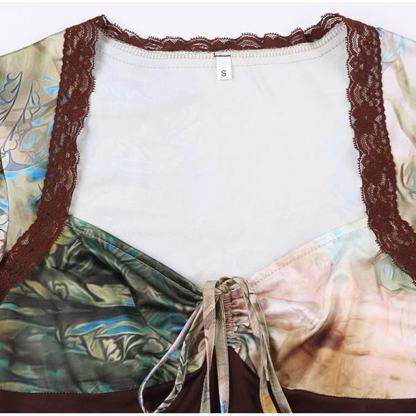 Рукави изготовленных на заказ женщин фабрики одежды короткие уменьшают жилет квадратной шеи Bustier урожая верхний сексуальный плиссированный Strappy