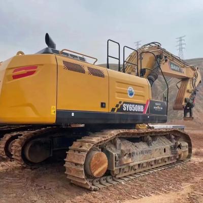 Low price sale of original hydraulic track type Sany SY650 second-hand excavator and hook machine