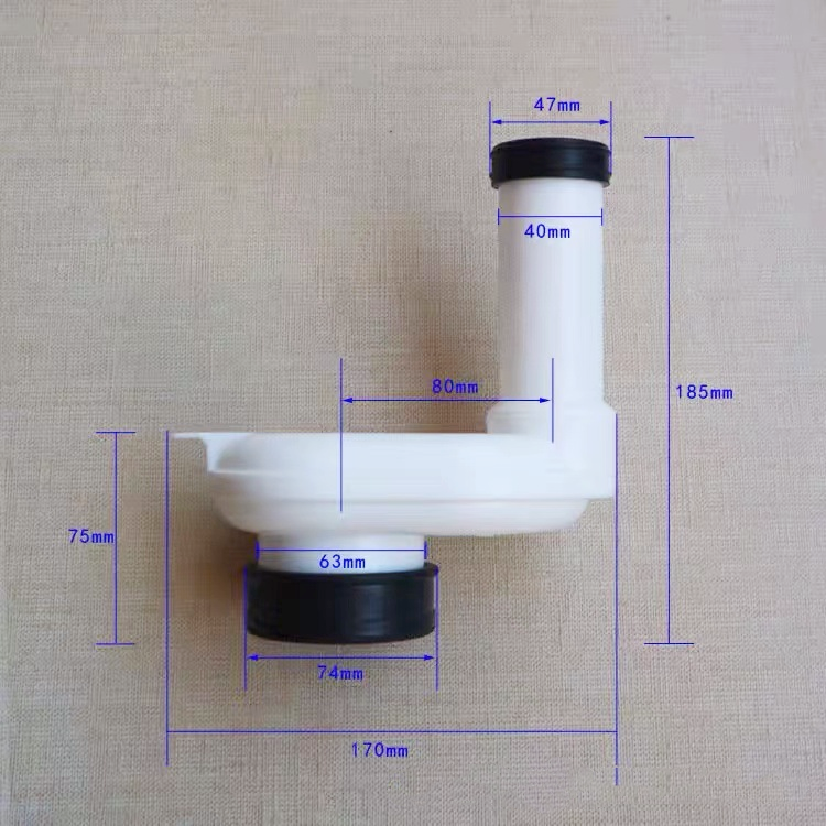 The Modern Design Urinal Connection Pipe Is Made Of Polypropylene Plastic Drainage Pipe And Is Used For Connecting To The Bathroom Toilet.