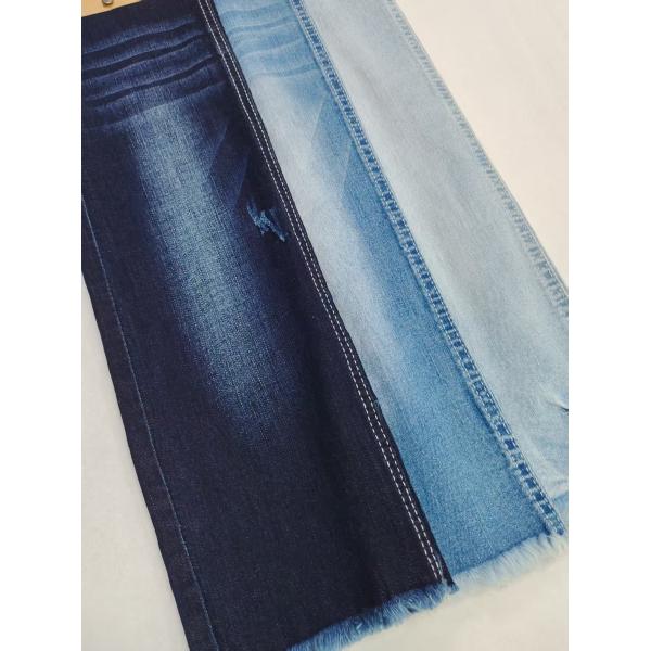 Tejido denim de 8oz con hilo Siro de spandex débil, cruzado y con motas, construcción 12+12*21/40 para vaqueros o abrigo de denim