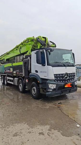 2021 concrete pump truck 62m automatic transmission easy to operate, National V emission standard