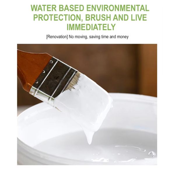 Waterproof and Moistureproof Water-based Paint for Wall Renovation with Strong Covering Power