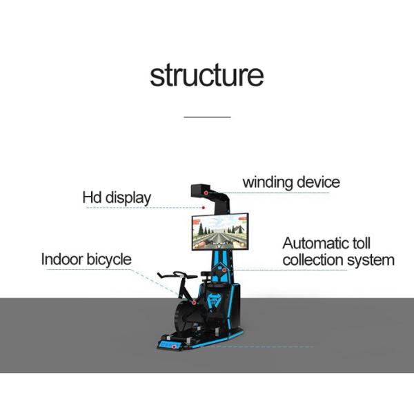42 Inch Display Virtual Reality Game Machine VR Bicycle Racing Game Simulator