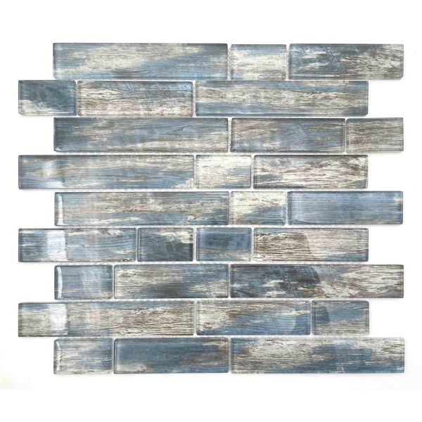 Yellow Iridescent Small Chips Glass Mosaic Mix Stone