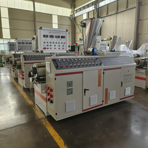 55kW Main Motor Power Plastic Screw Extruder For Agriculture / Electric Wire Hose Line Manufacturing Equipment