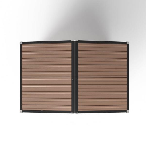 6.6ft Durable Metal Garden Shed House Storage Shed for Tools Outdoor Storage Solution