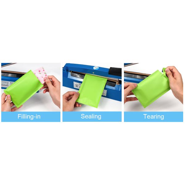 Small Matte Blind Pouch Die-Cut Open Top Aluminum Foil Mystery Bags Vibrant Gradient Packaging for Cosmetics, Toys & Lucky Draws