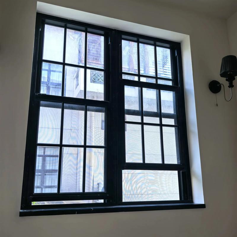 Customized Double Hung Aluminum Alloy Vertical Sliding Soundproofing Window 5mm+20Argon+5mm Double Glass Dust-Proof Easy Clean