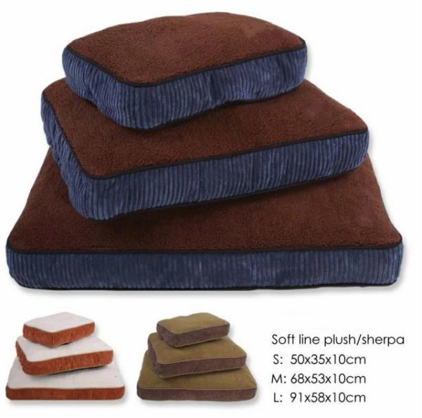 Durable Square Waterproof Memory Foam Dog Bed , Clean Dry Large Breed Dog Beds