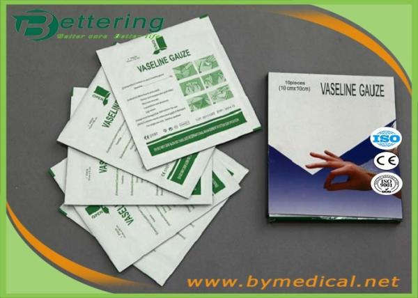Paraffin Petrolatum Gauze Swab Vaseline gauze swab burn dressings medical wound care impregnated surgical wound dressing