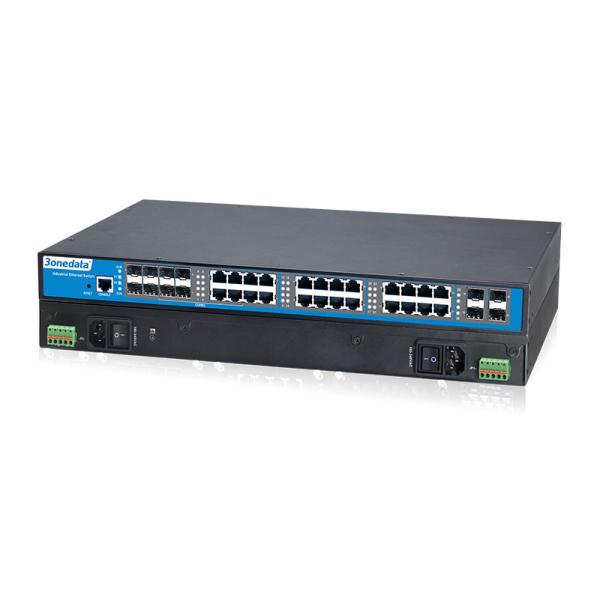 28 Port Layer 2 Ethernet Switch , Industrial Rack Mount Ethernet Switch