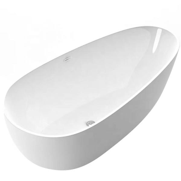 1.5m Modern Freestanding Solid Surface Bathtub Acrylic Stone Resin Soaking Tub
