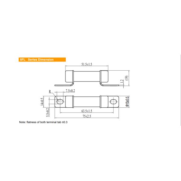 Ceramic Tube 14x51 15A 40A 50A EV325 FUSE 750VDC EV32520KA Ceramic Automotive Bolt Fuses 10A-50A ISO8820/JASO D622