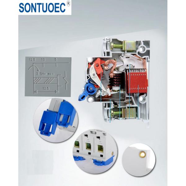 Red Copper Texture Miniature Circuit Breakers 1P Shockproof