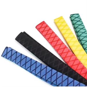 15 mm de alta flexibilidad colorido antideslizante no resbaladizo tubo de manga de calor encogida para la raqueta de bádminton