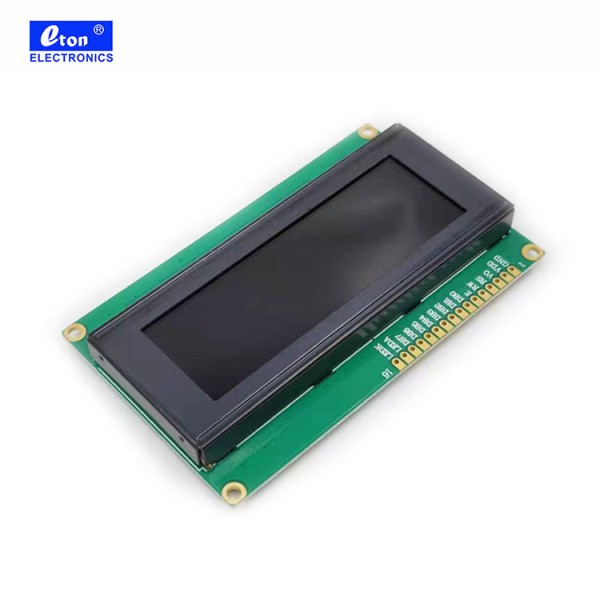 Monochrome 20x4 STN Display Module with Red Words on Black Background Character Pantalla Ecran Lcd