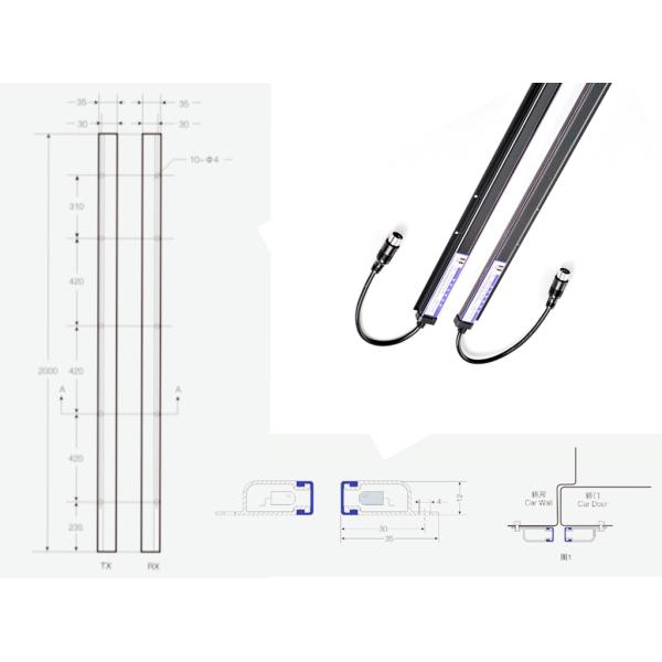 IP65 Protection Level WECO Door Sensor 10.9mm Connector With CE Approved