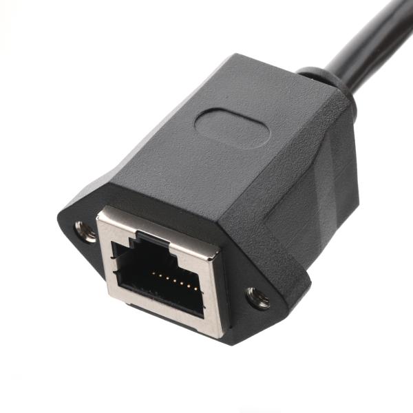 RJ45 Shielded Cable Assembly, 8P8C Jack to Plug with STP 24AWG x4P Wire