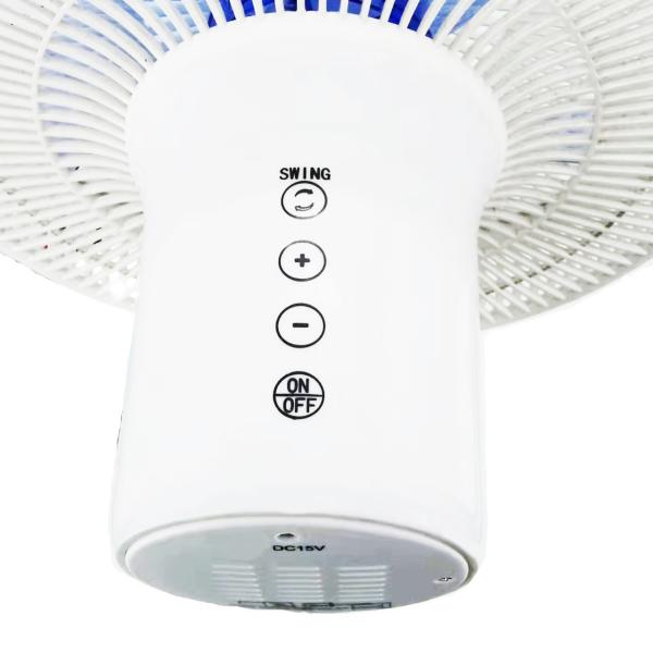 Household DC Solar Power Standing Fans 12v 16 Inch Plastic Material